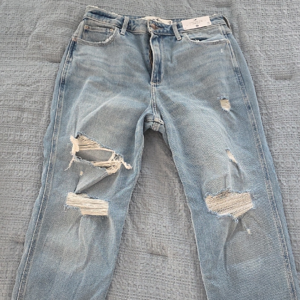 Hollister Light Blue High Rise Women Jeans